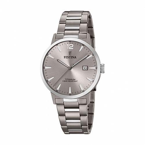 Festina Men's Grey Titanium Titanium Watch Bracelet - Gray